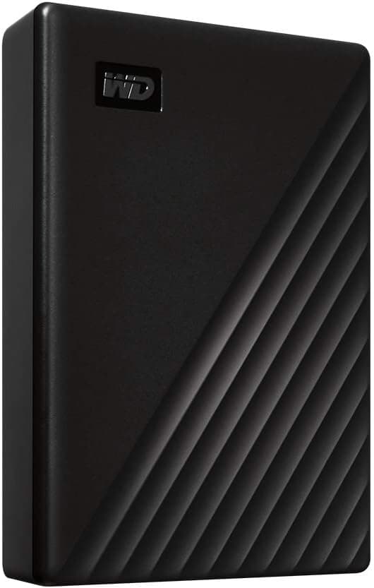 WD 5TB My Passport, Portable External Hard Drive, Black, backup software with defense against ransomware, and password protection, USB 3.1/USB 3.0 compatible - WDBPKJ0050BBK-WESN