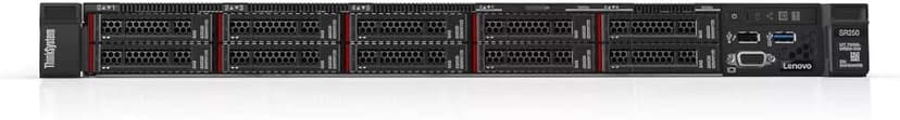 Lenovo ThinkSystem SR250 Rack Server Bundle with Rail Kit, Windows Server 2019, Intel Xeon E-2136 6-Core 3.3GHz, 128GB DDR4, 8TB SSD, RAID