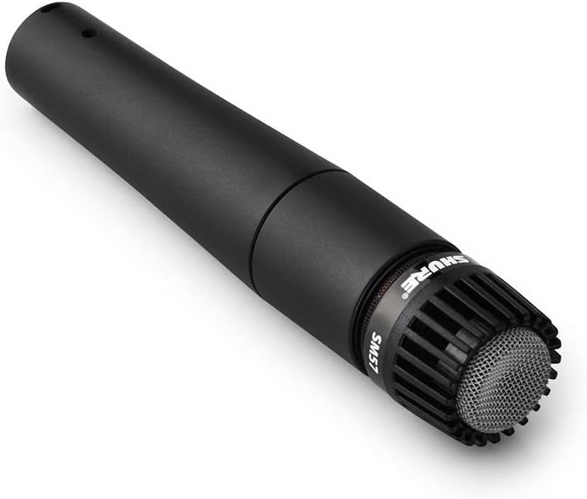 Shure SM57 Pro XLR Dynamic Microphone - Professional Studio & Live Performance Cardioid Mic for Instruments, Recording for Drums, Percussion, & Instrument Amplifier Miking (SM57-LC)