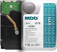 MDD MAXDIGITALDATA MDD (MDD12TSATA25672NAS) 12TB 7200 RPM 256MB Cache SATA 6.0Gb/s 3.5'' Internal NAS Hard Drive - 5 Years Warranty (Renewed)