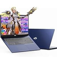 NIMO 17.3" IPS FHD-Laptop, Intel 6 Cores i3-1215U 16GB RAM 1TB SSD (Beat Ryzen 5 7520U, Up to 4.4GHz) Computer with 65W GaN Type C Backlit Keyboard Fingerprint, for Home Student and Business Blue