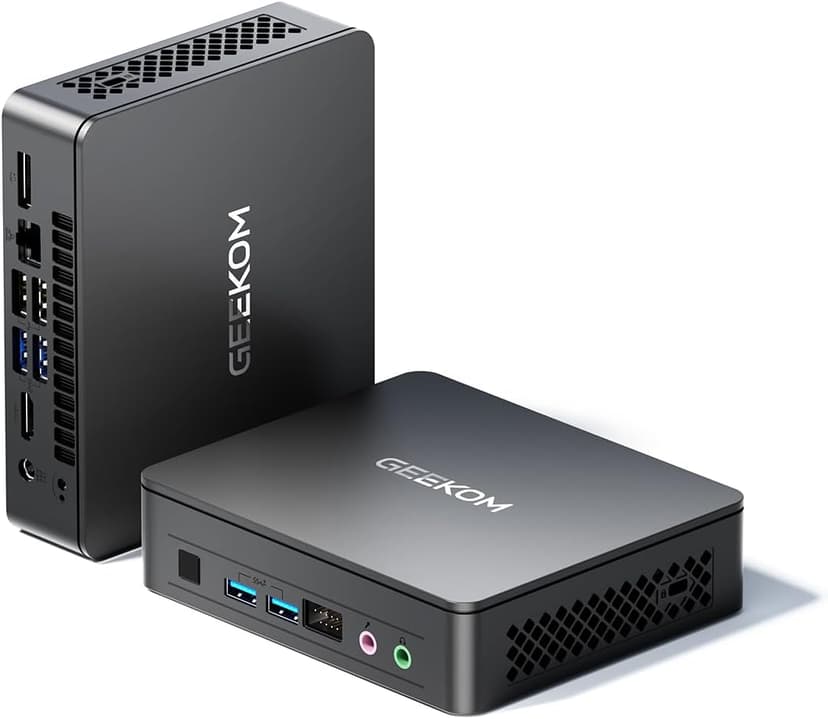 GEEKOM Air12 Lite Mini PC (3-Year Warranty), Intel 12th Gen Twin Lake N150 (Better Than N100), 16GB RAM 512GB SSD, 4K Dual Display, 6 USB Ports + 9PIN Serial, Mini Desktop Computer for Home&Office