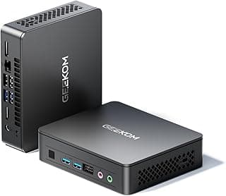 GEEKOM Air12 Lite Mini PC (3-Year Quality Support),12th Gen Intel N150 (Upgraded N100),16GB RAM 512GB NVMe PCIe M.2 SSD,6 USB Ports 9-Pin Mini Desktop Computer for Home/Business/Office