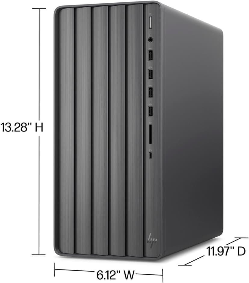 HP Envy Desktop PC 2TB SSD 64GB RAM Win 11 Pro (Intel Core 13th Generation i9-13900KS Processor - 3.20GHz Turbo Boost to 6.00GHz, NVIDIA GeForce RTX 8GB GDDR6) Computer