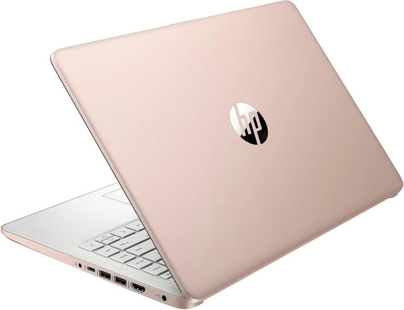 HP AI-Powered 14" HD Laptop with Microsoft Office and 1TB Cloud Storage Included for 1-Year| 16GB RAM|128GB SSD & 128GB Portable SSD| Intel 4-Core CPU| Webcam| Ultra Light|Win 11| RK Bundle| Rose Gold