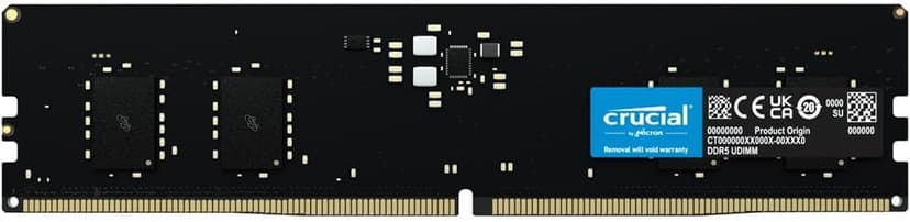 Crucial 16GB DDR5 RAM Kit (2x8GB), 5600MHz Desktop Memory, UDIMM 288-Pins, Compatible with Intel Core and AMD Ryzen 7000 - CT2K8G56C46U5