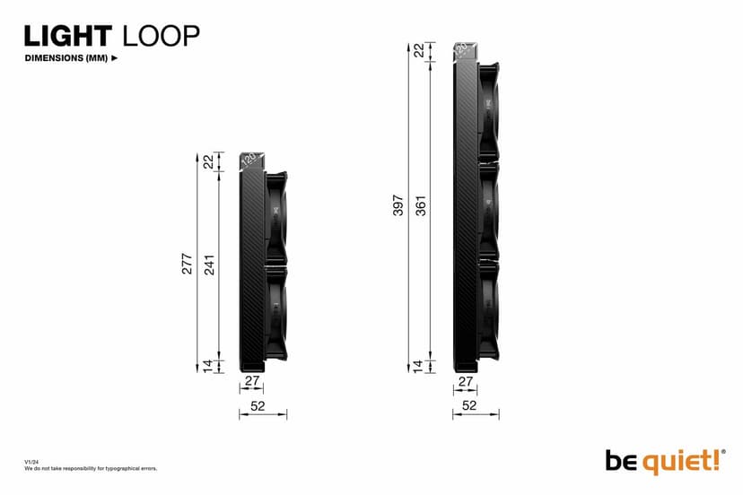 be quiet! Light Loop 240mm | All in One Water Cooling System | BW020