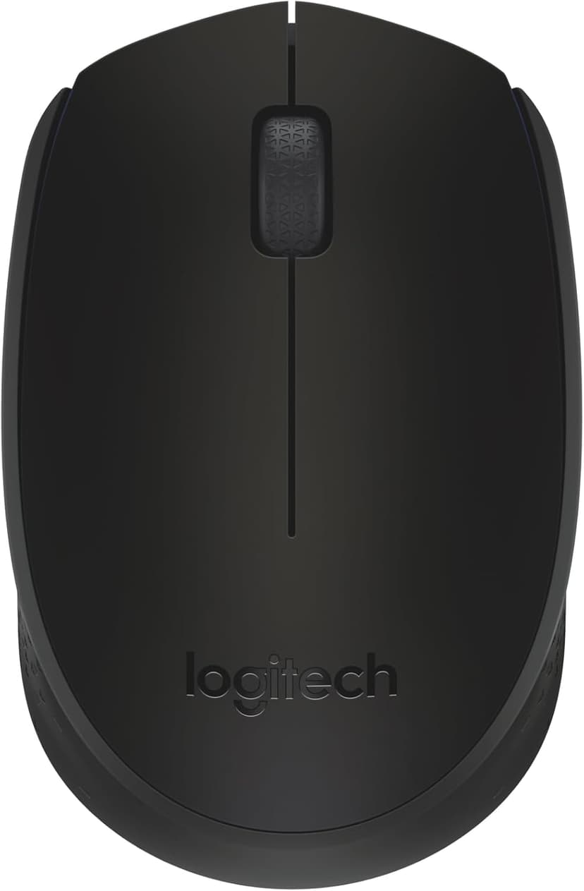 Logitech M170 Wireless Mouse for PC, Mac, Laptop, 2.4 GHz with USB Mini Receiver, Optical Tracking, 12-Months Battery Life, Ambidextrous - Black