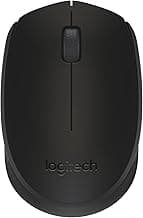 Logitech M170 Wireless Mouse for PC, Mac, Laptop, 2.4 GHz with USB Mini Receiver, Optical Tracking, 12-Months Battery Life, Ambidextrous - Black