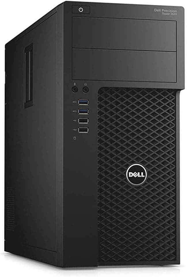 Dell Precision 3620 Mid-Tower Workstation - Intel Core i7-6700 3.4GHz 4 Core Processor, 32GB DDR4 Memory, 512GB NVMe SSD, 4TB HDD, Nvidia Quadro M2000 Graphics Card, Windows 10 Pro. (Renewed)