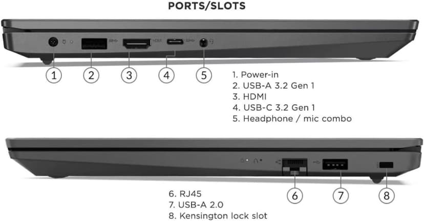Lenovo V15 Laptop, 15.6" FHD Display, AMD Ryzen 5 5500U Hexa-core Processor (Beat Intel i7-1065G7), 16GB RAM, 512GB SSD, HDMI, RJ45, Numeric Keypad, Wi-Fi, Windows 11 Pro, Black