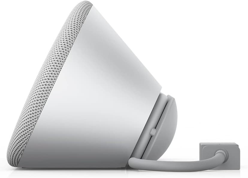 Dell SP3022 USB Computer Speaker for PC, Laptop, Monitor, Business Conference-Mini Soundbar Speakerphone, AI Noise Echo Cancellation, Full Duplex Audio, 2 x 1.8W, MS-Teams Certified - Platinum Silver