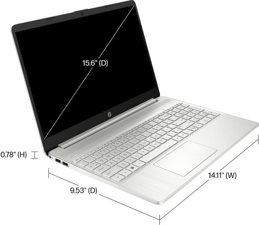 HP 2023 Laptop, 15.6" Touchscreen Display, Intel Core i3-1115G4 Processor(Beat i5-1035G4), 8GB RAM, 256GB SSD, WiFi, Bluetooth, Numeric Keypad, Windows 11 Home in S Mode, Silver