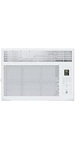 GE Window Air Conditioner Unit, 6,000 BTU for Small Rooms up to 250 sq ft. with Adjustable Fan and Cooling Settings, Perfect for Bedroom or Living Room, Easy Install Kit Included, Black