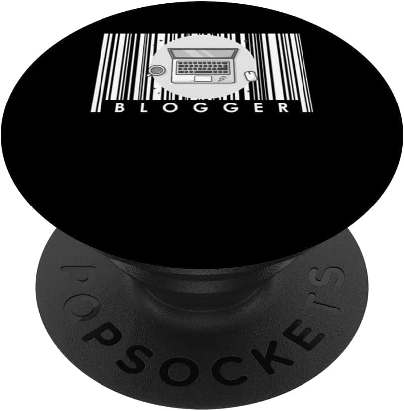 Blog Internet Blogging Content Creator Laptop - Blogger PopSockets Swappable PopGrip
