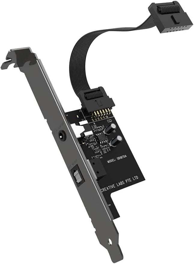 Creative Sound Blaster Audigy Fx V2 DBPro - Expansion Card for Sound Blaster Audigy Fx V2, with DSD256 Playback Support, 7.1 Surround Sound, and Optical-Out Port