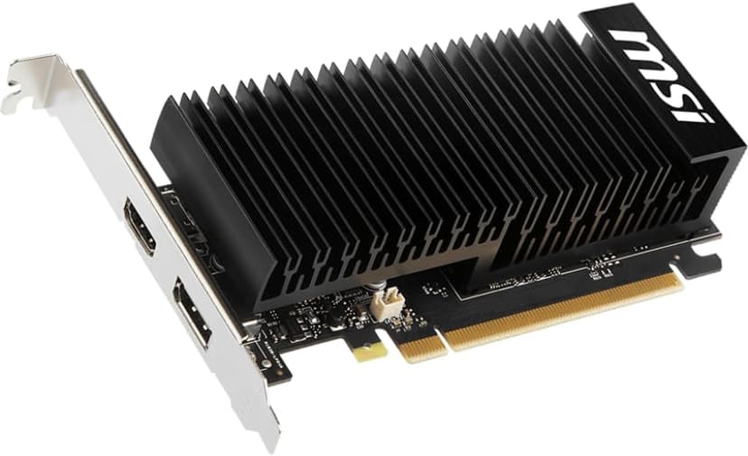 MSI Gaming GeForce GT 1030 4GHD4 LP OC Low Profile Graphics Card (Boost Clock: 1430 MHz, Memory Speed: 2100 MHz, 4GB DDR4, 64-bit, DP/HDMI)