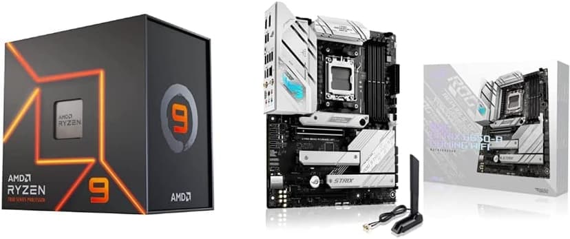 AMD Ryzen™ 9 7900X 12-Core, 24-Thread Unlocked Desktop Processor ASUS ROG Strix B650-A Gaming WiFi 6E AM5(LGA1718) Ryzen 7000 Motherboard(12+2 Power Stages,DDR5,3xM.2 Slots,PCIe® 4.0, 2.5G LAN)
