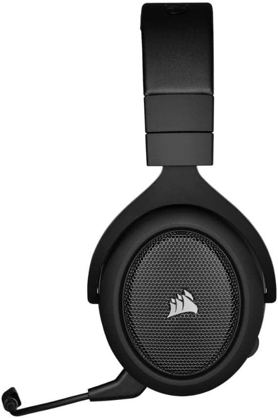 Corsair HS70 Pro Wireless Gaming Headset - 7.1 Surround Sound Headphones for PC, MacOS, PS5, PS4 - Discord Certified - 50mm Drivers – Carbon,Black