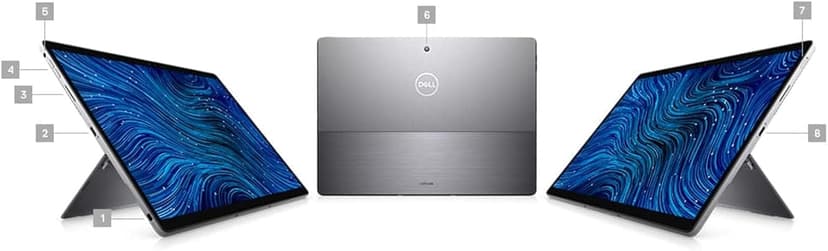 Dell Latitude 7320 Detachable Detachable 2-in-1 Laptop Tablet Touch | 13" 1920x1280 FHD+ | Core i5-1140G7-256GB SSD Hard Drive - 8GB RAM | 4 cores @ 4.2 GHz Win 10 Pro Black (Renewed)