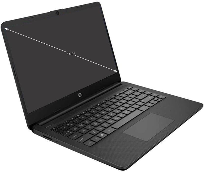 HP 14 Laptop, Intel Celeron N4020, 4 GB RAM, 64 GB Storage, 14-inch Micro-Edge HD Display, Windows 11 Home, Thin & Portable, 4K Graphics, One Year of Microsoft 365 (14-dq0020nr, Jet Black)