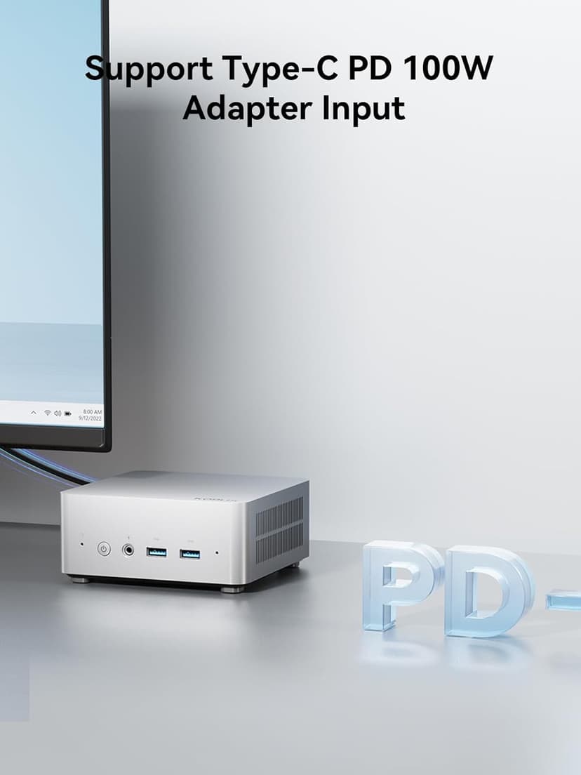GD90 Mini PC, 12th Gen Intel i9-12900HK(14C/20T), 32GB DDR4 RAM 512GB SSD Desktop Mini Computers, 4K Triple Display Micro PC HDMI+DP+USB-C, Small Computer WiFi6E/BT5.2/2.5G LAN for Home/Office