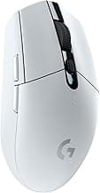 Logitech G305 LIGHTSPEED Wireless Gaming Mouse, Hero 12K Sensor, 12,000 DPI, Lightweight, 6 Programmable Buttons, 250h Battery Life, On-Board Memory, PC/Mac - White