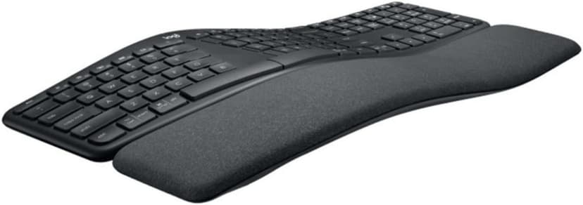 Logitech ERGO K860 Wireless Ergonomic Keyboard - Split Keyboard, Wrist Rest, Natural Typing, Stain-Resistant Fabric, Bluetooth and USB Connectivity, Compatible with Windows/Mac, Black
