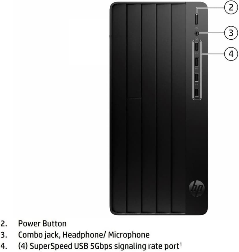 HP Tower Business Desktop Computer, 13th Gen Intel 4-Core Processor (Beat i5-12400), 32GB DDR4 RAM, 1TB PCIe SSD, WiFi Adapter, RJ-45, HDMI, VGA, KB & Mouse, Windows 11 Pro