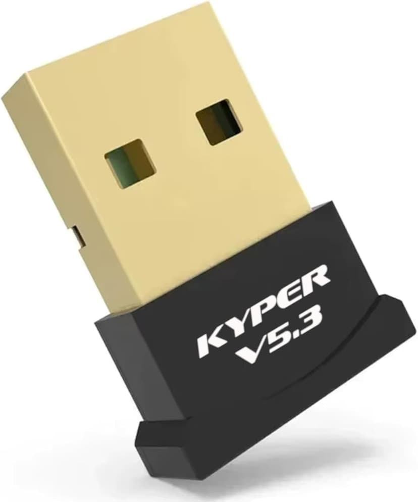 Kyper USKyper-45BT 1 Pack USB Bluetooth Adapter, 5.3 BT Adapter for PC, Plug & Play for Windows 11/10/8.1, Bluetooth Receiver & Transmitter for Keyboard/Mouse/Headphone/Speakers/Printer (1)