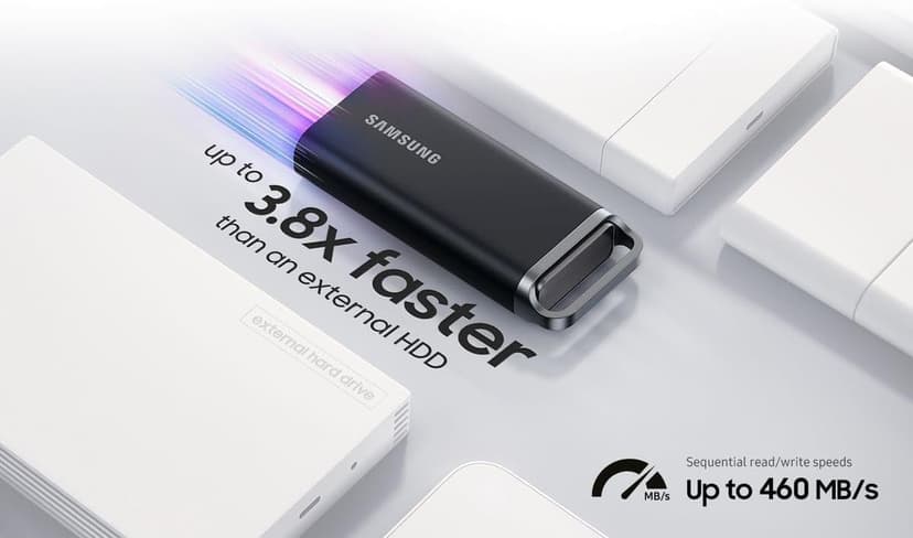 SAMSUNG 8TB T5 EVO USB 3.2 Gen 1 Portable SSD, MU-PH8T0S