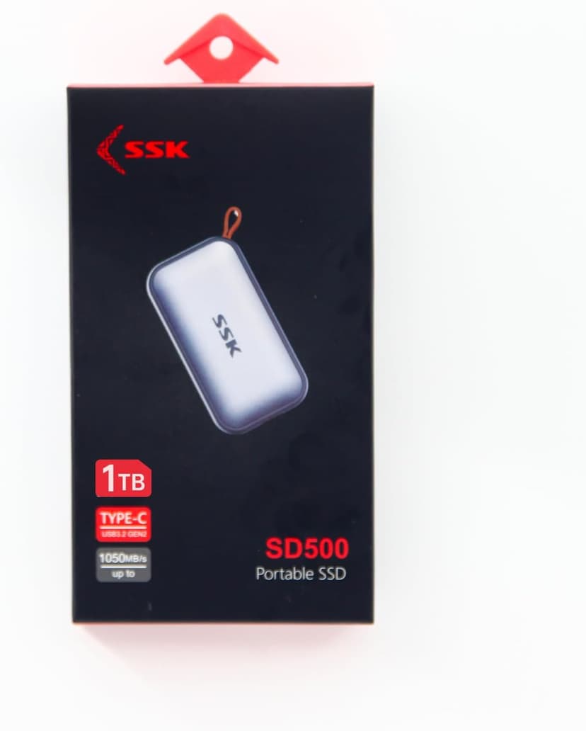 SSK Portable SSD 1TB External Solid State Drives, up to 1050MB/s USB C SSD External Hard Drive USB 3.2 Gen2 for iPhone 15/Pro, Windows, Mac, Android Phones and Tablets