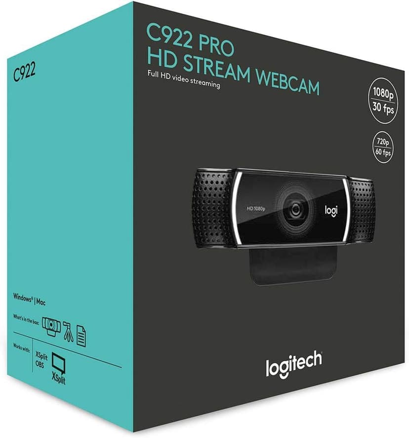 Logitech C922 Pro Stream Webcam 1080P Camera