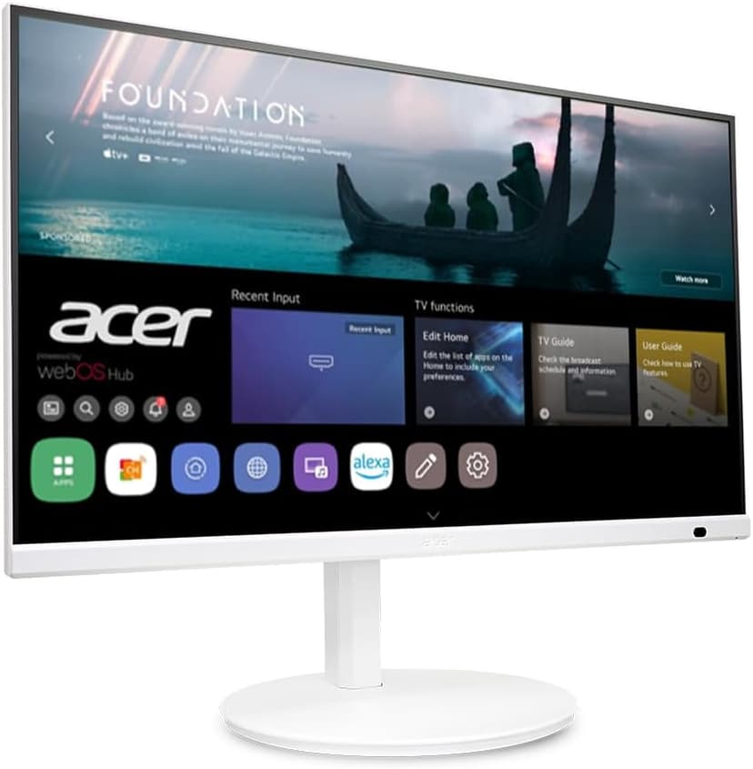 Acer CS272 27” IPS Full HD Smart Monitor | WebOS | Streaming TV | Bluetooth | Wireless Projection | iOT Device for Smart Home | Height Adjustable, Swivel, Tilt & Pivot | 3Wx2 Speakers | sRGB 99%