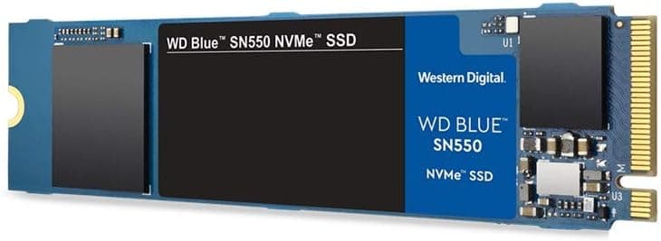 Western Digital 500GB WD Blue SN550 NVMe Internal SSD - Gen3 x4 PCIe 8Gb/s, M.2 2280, 3D NAND, Up to 2,400 MB/s - WDS500G2B0C