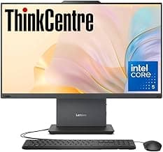 Lenovo ThinkCentre Business All-in-one Computer, 23.8" FHD IPS Display, Intel Core i5-13420H Processor, 32GB DDR5 RAM, 1TB PCIe SSD, Wi-Fi 6, Webcam, USB-C, HDMI in&Out, Windows 11 Pro