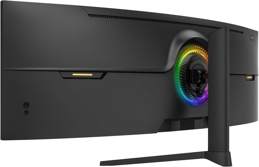 ZZA 49" Curved Gaming Monitor 144/165Hz Ultrawide 32:9 WDFHD 3840 x 1080P,Ultrawide Monitor, 1500R, 120% sRGB, HDMI 2.1 & DP 1.4, Height Adjustable