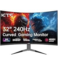34 Inch Ultrawide Monitor, 165Hz WQHD 3440X1440 Curved Gaming Monitor, 1500R PC Monitor, HDR, FreeSync & G-Sync, HDMI, DisplayPort, VESA, Tilt Swivel Height Pivot Adjustment, H34S18S