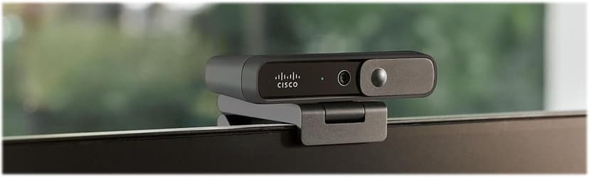 CISCO DESIGNED Cisco Desk Camera 4K in Carbon Black with up to 4K Ultra HD Video, Dual Microphones, Low-Light Performance, 1-Year Limited Hardware Warranty (CD-DSKCAM-C-US)