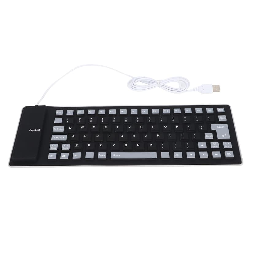 Silicone Keyboard, Silicone Keyboard Flexible Keyboard 85 Keys Silicone Keyboard Silicone Foldable for PC (Blue)