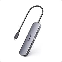 Anker USB C Hub (5-in-1), 4K@30Hz HDMI USB Hub with 90W Max Power Delivery, USBC & USBA Data Ports, Compact and Stylish for MacBook, Dell XPS, and More (Charger Not Included)