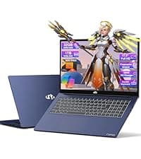 NIMO 15.6" IPS FHD-Gaming-Laptop, 6 Cores AMD Ryzen 5 6600H 32GB DDR5 RAM 1TB SSD (Beat i7-1165G7 up to 4.5GHz) 660M 6nm GPU-Computer with 100W Type-C Backlit Keyboard, Fingerprint