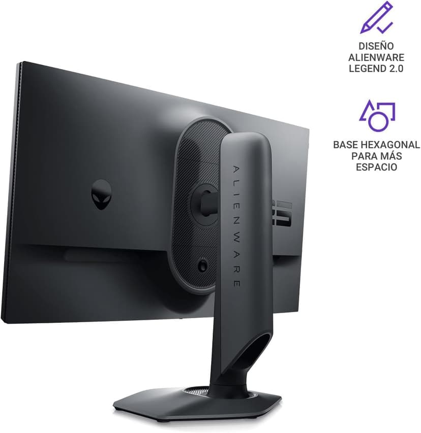 Alienware Gaming Monitor AW2523HF 24.5" IPS LED FHD (1920 x 1080) 360Hz Display, AMD FreeSync VESA Monitor (USB, HDMI), Dark Side of The Moon with Accessories