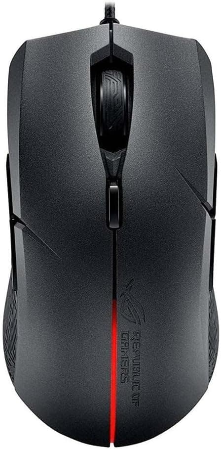 ASUS Ambidextrous Optical Gaming Mouse - ROG Strix Evolve | Wired Gaming Mouse for PC | 7200 DPI, Omron Switches | 4 Customizable Ergonomic Styles | Aura Sync RGB, Armoury II