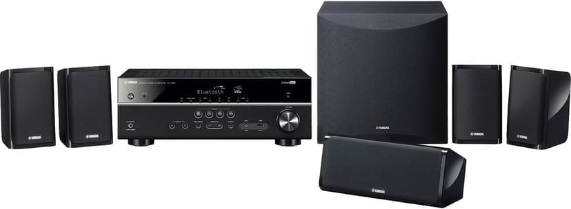 Yamaha Audio YHT-4950U 4K Ultra HD 5.1-Channel Home Theater System with 8" 50W RMS Powered Subwoofer Speakers, AV Receiver, True Surround Sound with Bluetooth Music Streaming (Black)