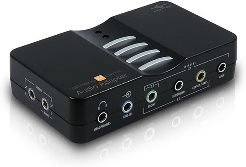 Vantec NBA-200U USB External 7.1 Channel Audio Adapter (Black)