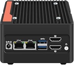 N355 Mini PC 4-Bay NAS Server Pocket Host X86 P6 Lake-N355(Upgraded intelN305) 4M.2 NVMe Expansion Slots, DDR5 4800MHz, Dual 2.5G Network Cards (NO RAM NO SSD)