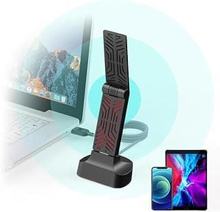 WAVLINK USB WiFi Adapter for Desktop PC, AC1900 WiFi Adapter Dual Band 2.4GHz/5GHz Wireless Network Adapter for Laptop, Support Windows 7/8/8.1/10/11, MacOS 10.7-10.15
