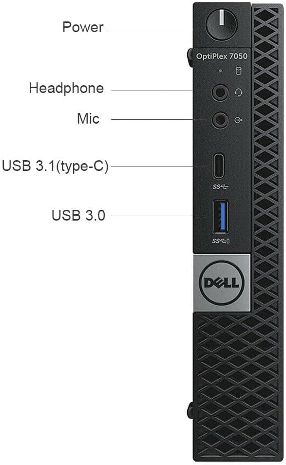 Dell Optiplex 7050 Micro Desktop PC, Intel Core i7-6700T, 32GB RAM, 1TB SSD, WiFi, Win 11 Pro (Renewed)