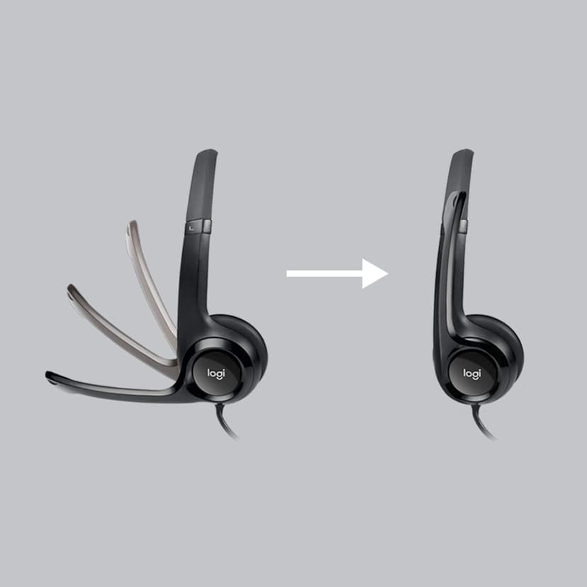 Logitech New h390 USB Headset with noisecanceling Microphone Bulk Packaging, 5.8 Ounce